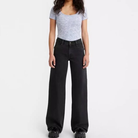 Levi's 94 Baggy Jeans 27" waist wide leg/non stretch - Picture 2 of 10